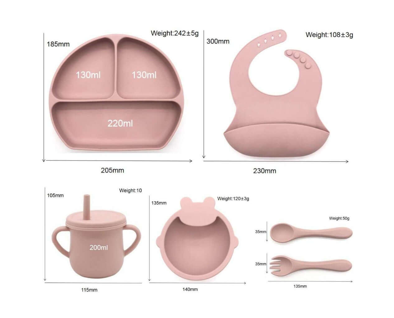 Set 6 Piese Masa Bebelusului infant-ro